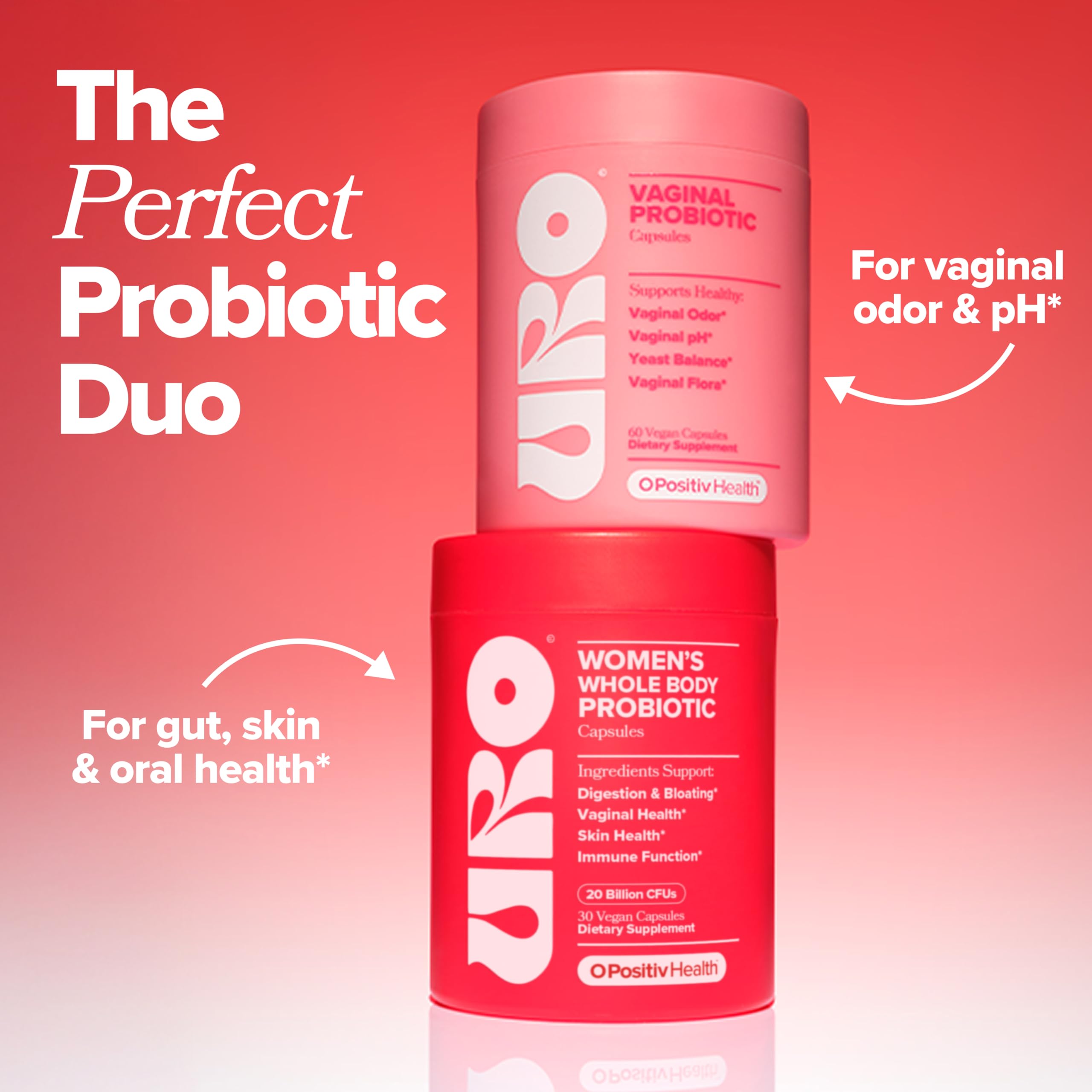 O Positiv URO Women’s Probiotic lifestyle scene with bottle