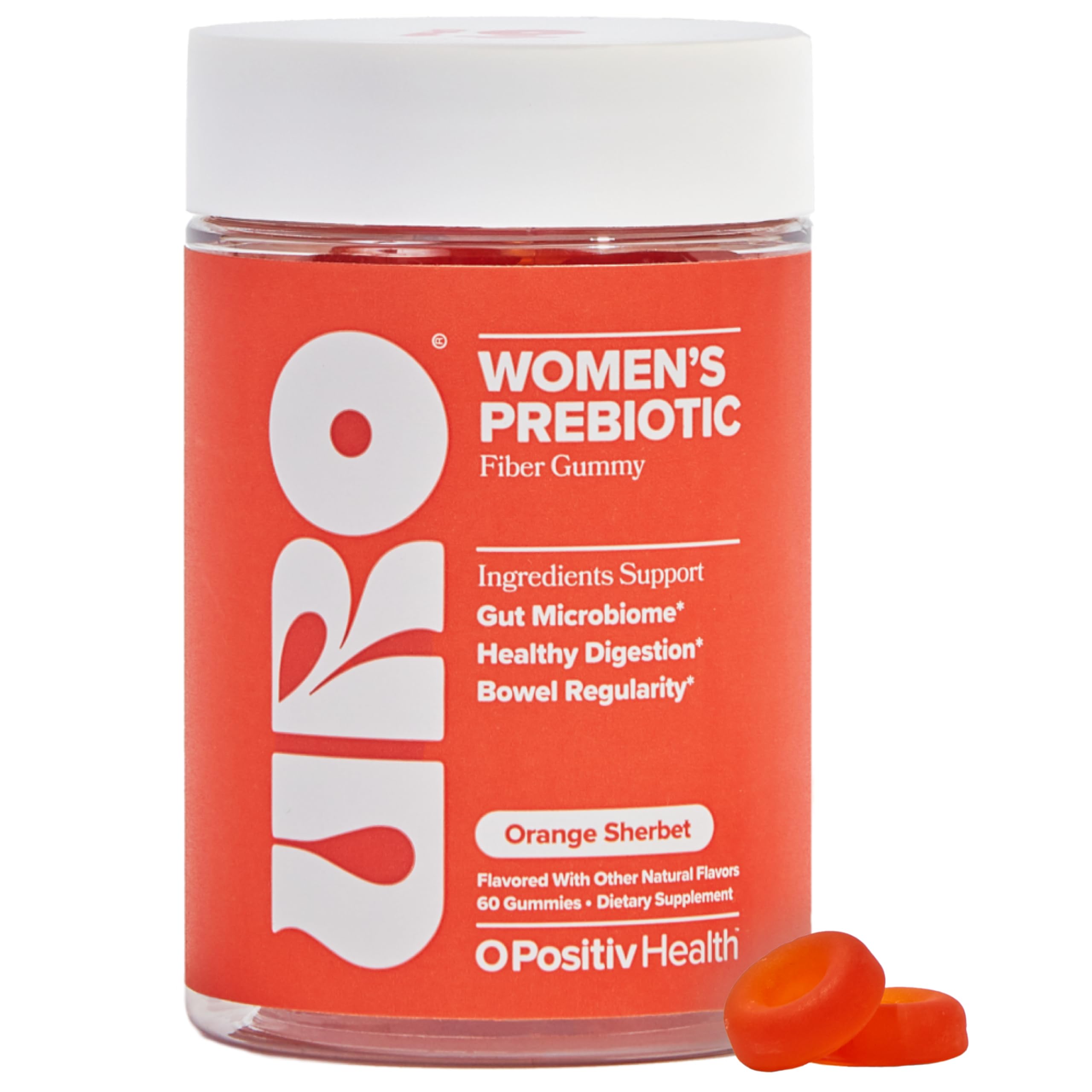 O Positiv Women’s Prebiotic Fiber Gummies front view