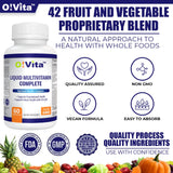 O!VITA blended vitamin & mineral supplement side view