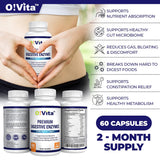 O!VITA Multi-Enzyme Supplement side view showing capsule