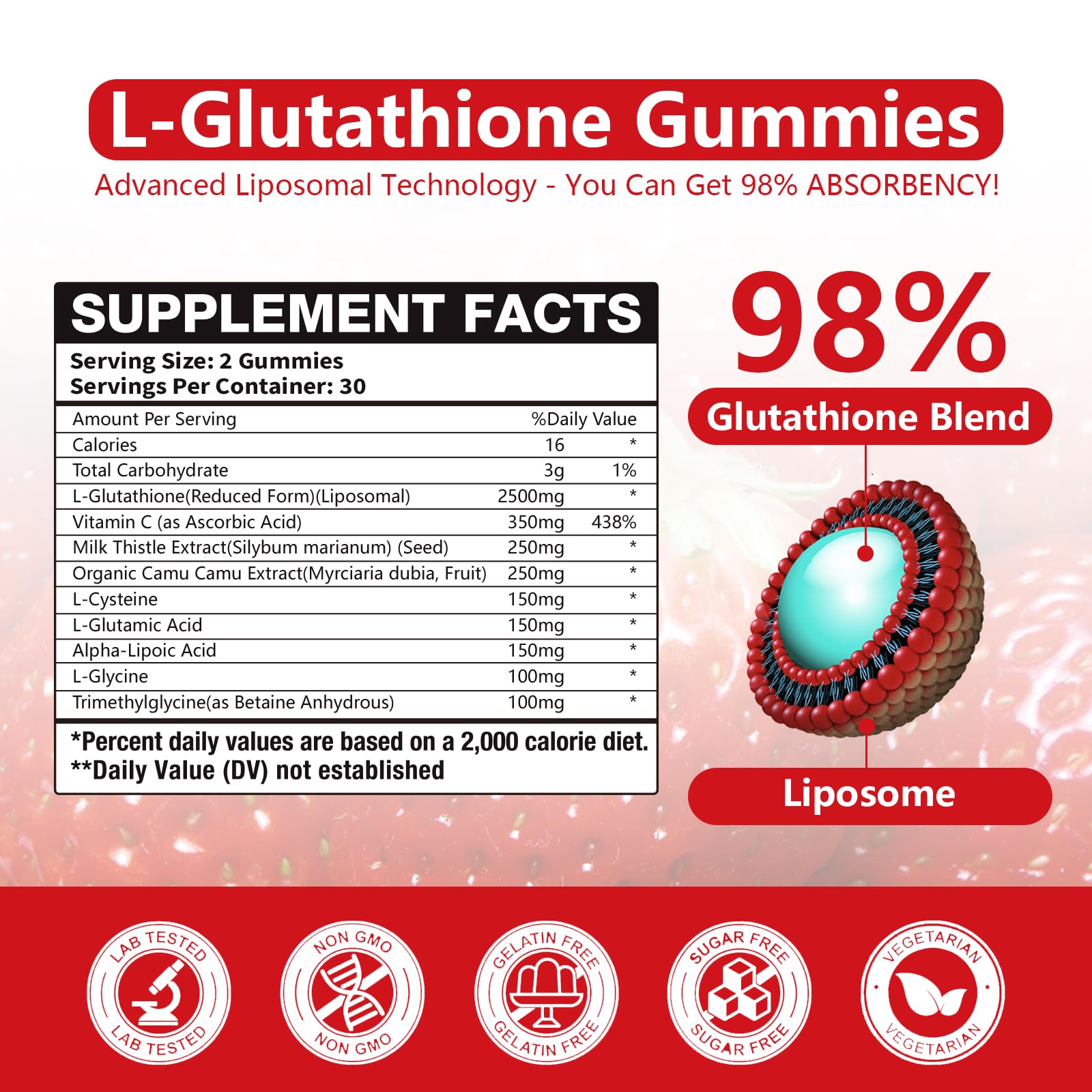 Oakevlp Liposomal L-Glutathione Gummies packaging