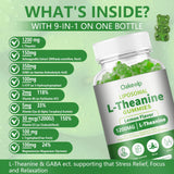 Oakevlp Liposomal L-Theanine Gummies side view with dosage details
