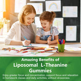 Oakevlp Liposomal L-Theanine Gummies with nutritional information