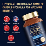 Oakevlp Lithium Orotate supplement capsules in a hand