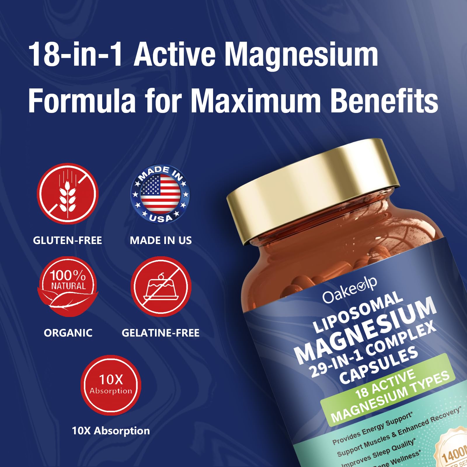 Oakevlp Magnesium Complex 1000mg packaging details