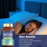 Oakevlp Magnesium Complex capsules with a glass of water