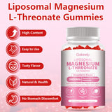Oakevlp Magnesium Threonate Gummies 3000mg back view with ingredient list