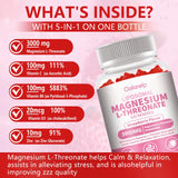 Oakevlp Magnesium Threonate Gummies 3000mg side view with gummy texture