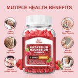 OALSE Potassium Magnesium Gummies in a bowl showcasing serving size