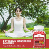 OALSE Potassium Magnesium Gummies lifestyle scene with healthy snacks