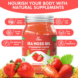 OALSE Sea Moss Gel 425g side view with nutritional information