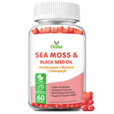 OALSE Sea Moss Gummies bottle front view with strawberry flavour