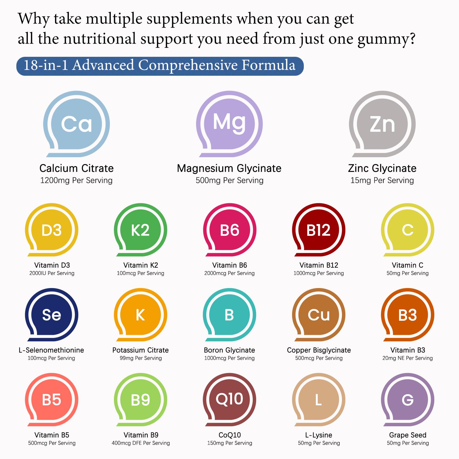 OASIS FORCE Calcium Citrate Gummies ingredients list