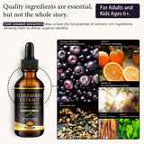 OASIS FORCE Elderberry Syrup 250mg bottle side view