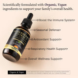 OASIS FORCE Elderberry Syrup 250mg label close-up