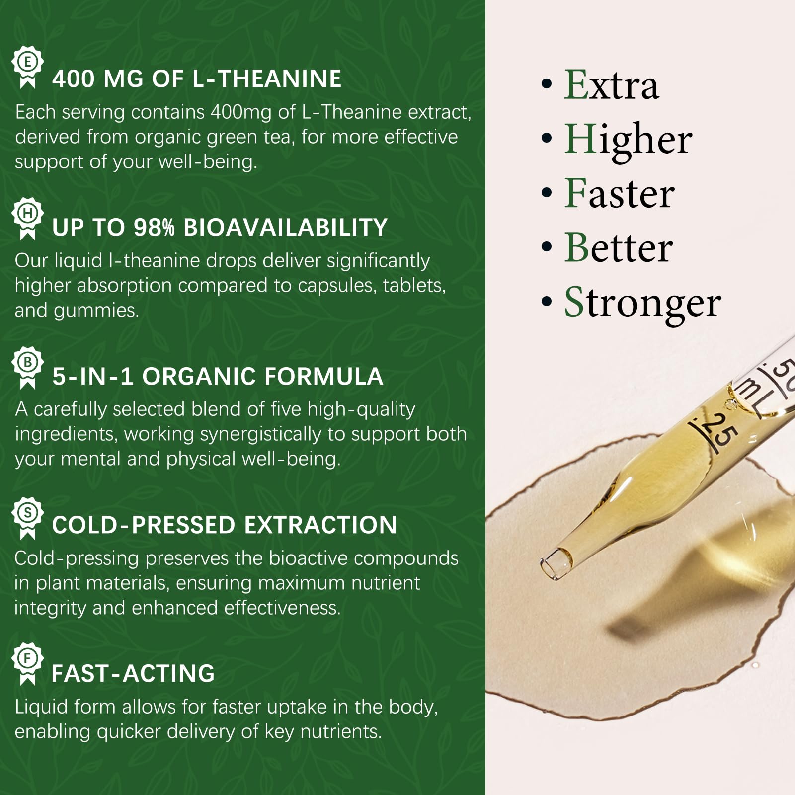 OASIS FORCE L-Theanine Liquid Drops ingredients list
