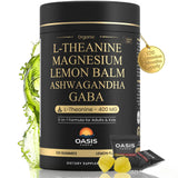 OASIS FORCE Organic L-Theanine Gummies jar front view