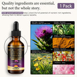 OASIS FORCE Organic Milk Thistle Supplement bottle side view