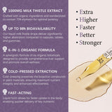 OASIS FORCE Organic Milk Thistle Supplement ingredients list on packaging