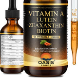 OASIS FORCE Vitamin A Liquid Supplement 750 mcg front view