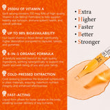 OASIS FORCE Vitamin A Liquid Supplement in a glass of water