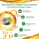Obill NuTrance Oregano Oil Capsules back view