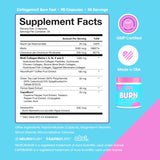 Obvi Collagenic Burn Fast Capsules opened bottle with capsules visible