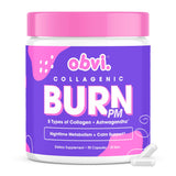 Obvi Collagenic Burn PM 90 capsules bottle front view