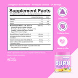 Obvi Collagenic Burn Powder 200g scoop with powder