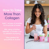 Obvi More Than Collagen Powder lifestyle shot with ingredients