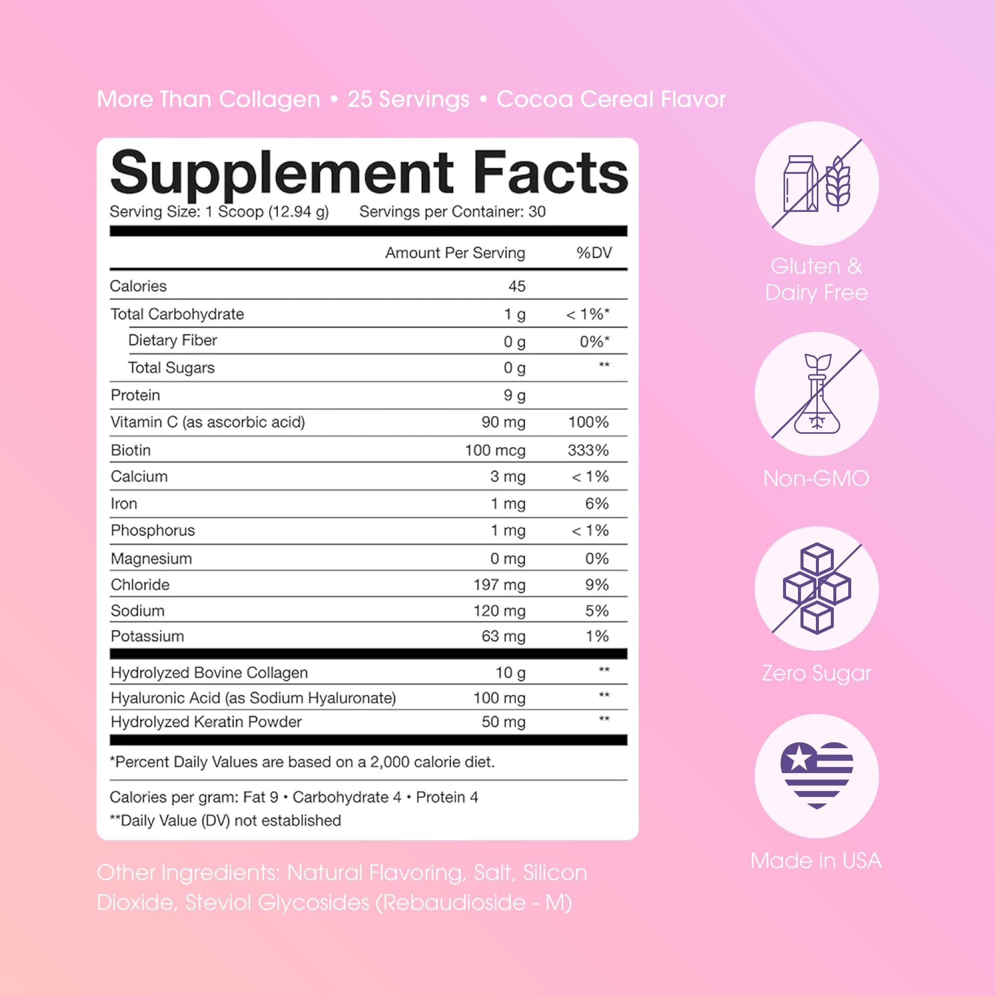 Obvi More Than Collagen Powder scoop and powder close-up