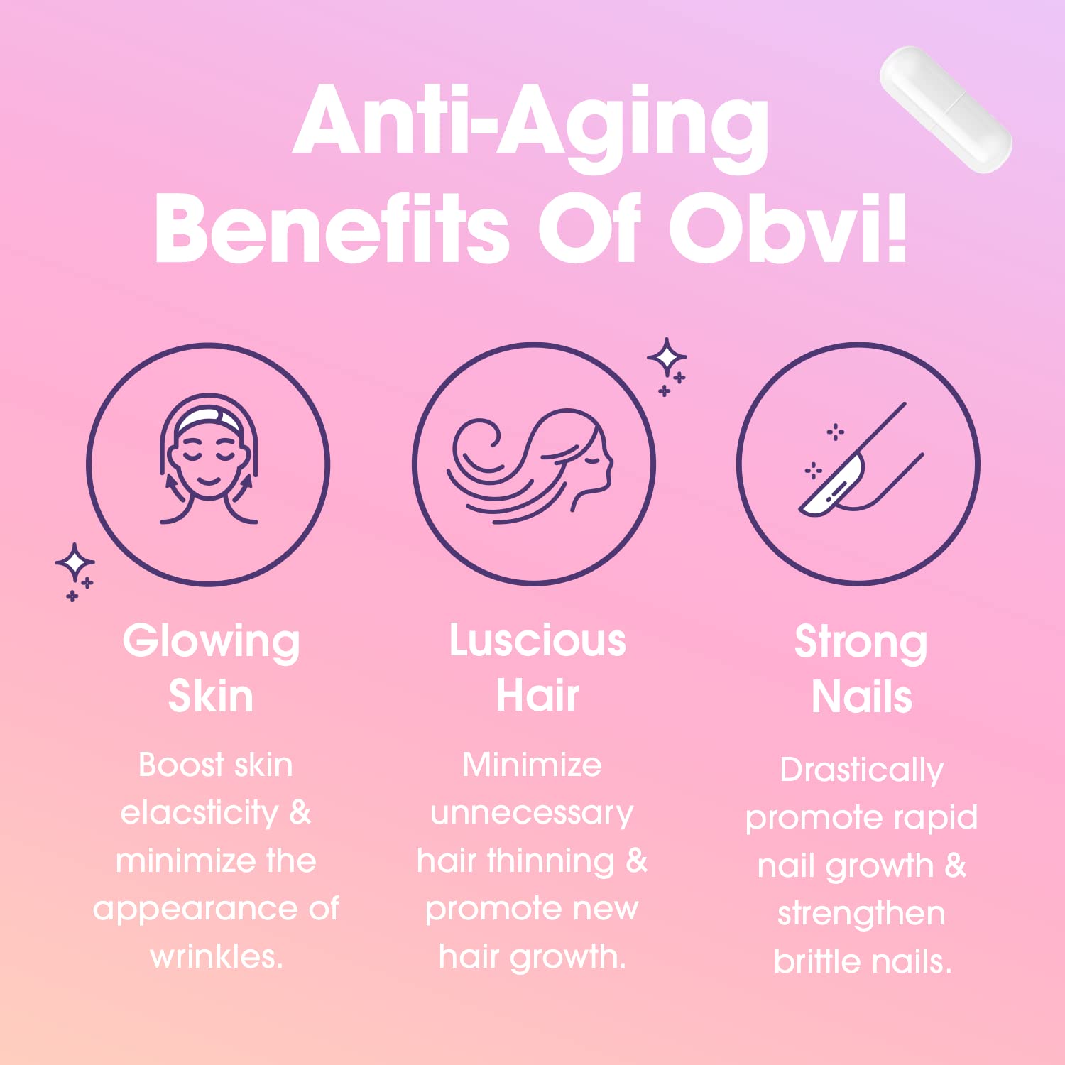 Obvi Multi Collagen Capsules with a measuring spoon