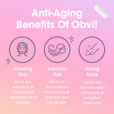 Obvi Multi Collagen Capsules with a measuring spoon