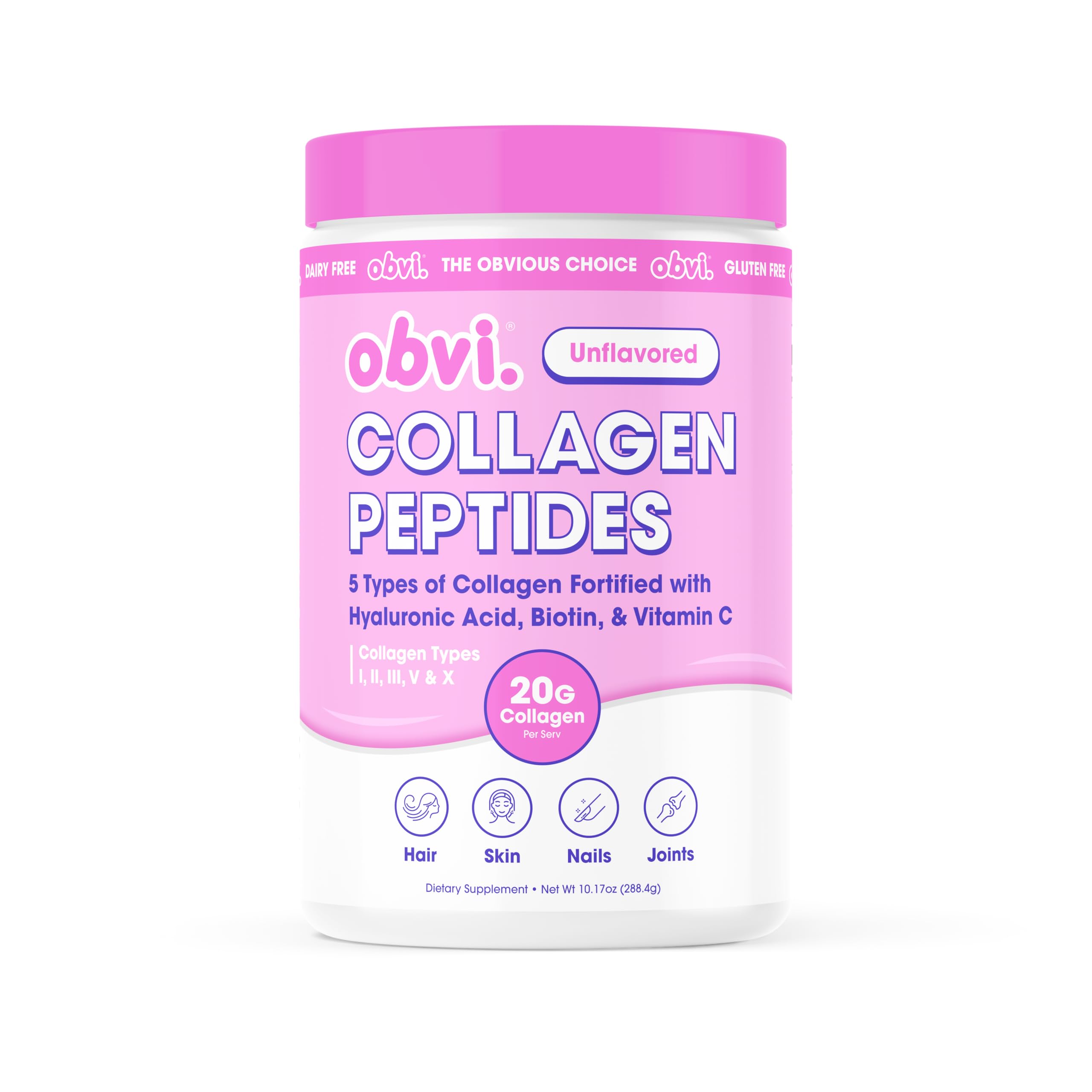 Obvi Multi-Collagen Peptide Powder 339g front view