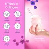 Obvi Multi-Collagen Peptide Powder 339g in a coffee