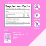 Obvi Multi-Collagen Peptide Powder 339g scoop next to powder