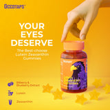 Occotaps Lutein & Zeaxanthin Gummies in a hand