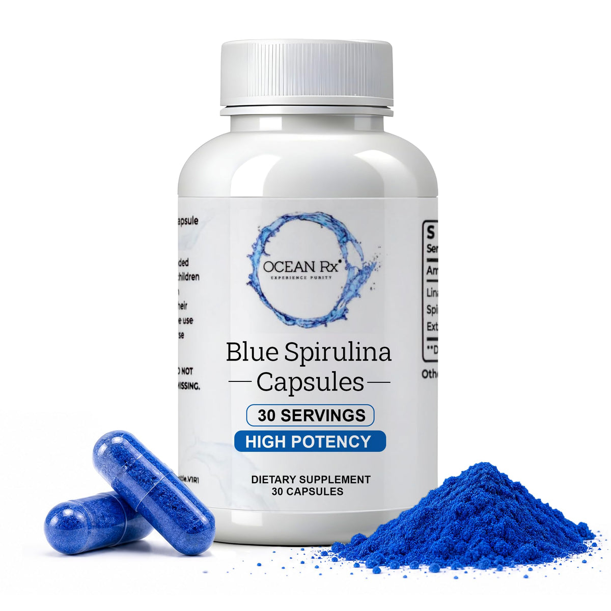 Ocean Rx Blue Spirulina 82g front view