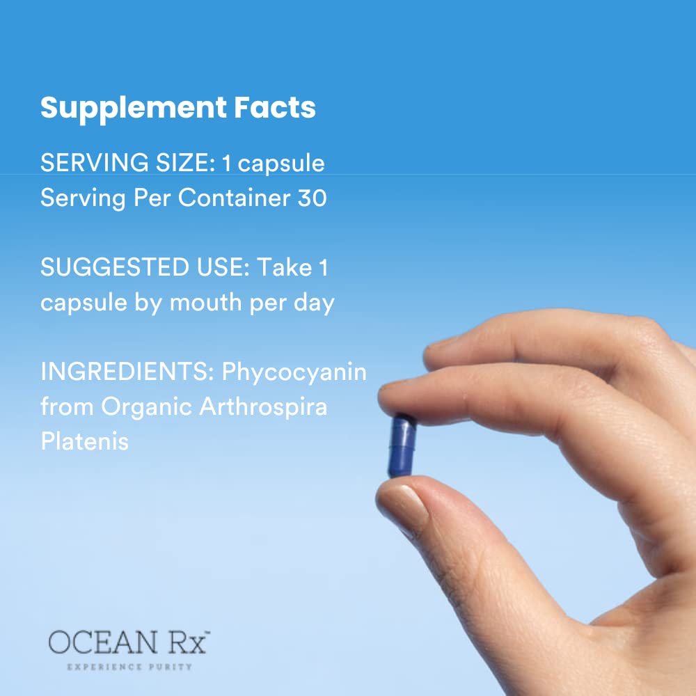 Ocean Rx Blue Spirulina 82g lifestyle scene