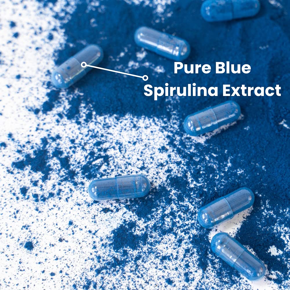 Ocean Rx Blue Spirulina 82g side view
