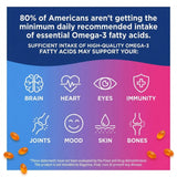 Oceanblue Everyday Omega Minis Fish Oil Softgels on a wooden table