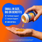 Oceanblue Everyday Omega Minis Fish Oil Softgels with natural orange flavour
