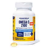 Oceanblue Omega-3 Fish Oil Softgels front view with packaging