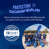 Oceanblue Omega-3 Fish Oil Softgels on a wooden table