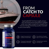 Oceanutra Krill Oil with a measuring spoon for dosage