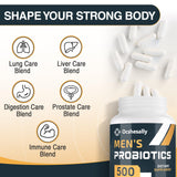 Ocshesally Men's Probiotic Supplement bottle side view