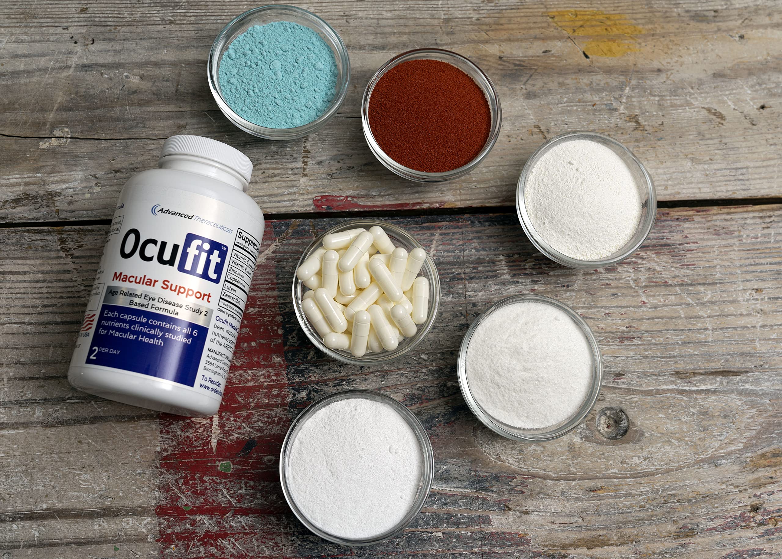 OCUFIT Eye Vitamin & Mineral Supplement bottle side view