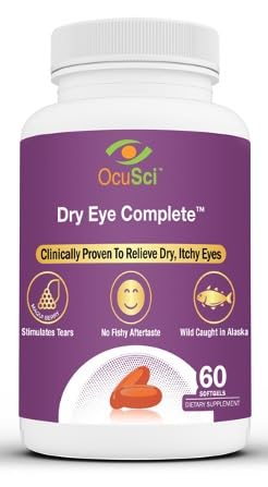 OcuSci Omega-3 Fish Oil Capsules front view