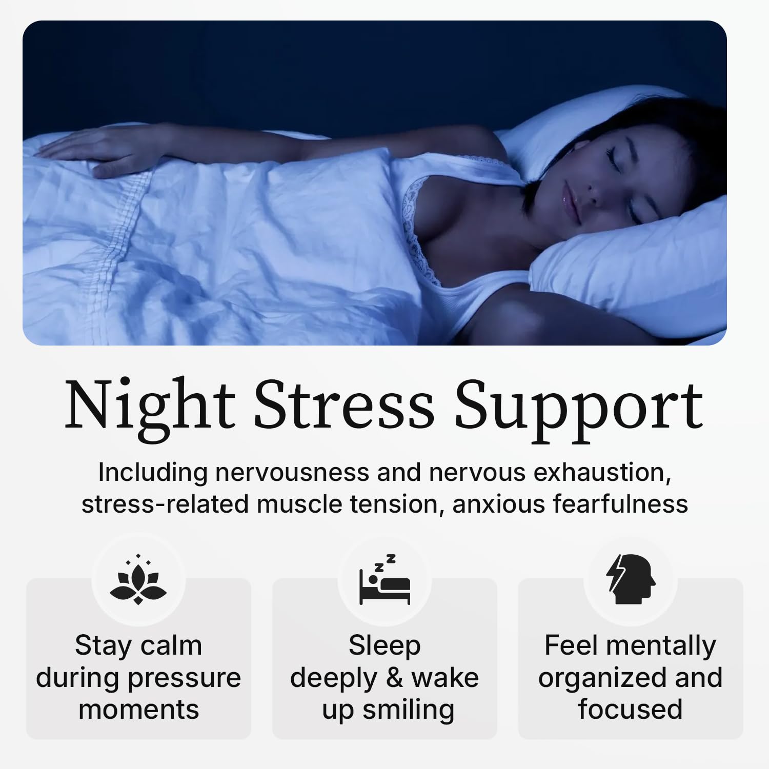 OFF BY PSICOESPACIO Night Time L-Theanine Supplement bottle side view