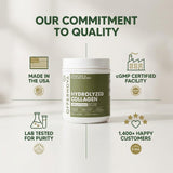 Offernova Collagen Peptide Powder in a bowl with a spoon